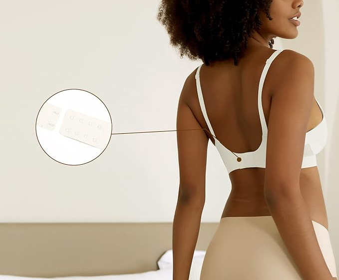 Biustonosz bezszwowy biały rozmiar M - obrazek 7