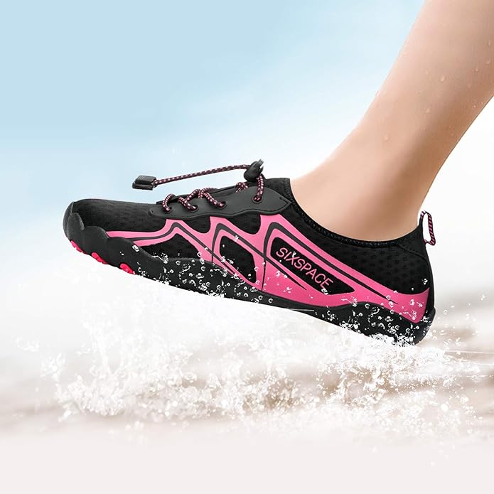 Buty do wody - Antypoślizgowe Czarno-Różowe r.39 - obrazek 5