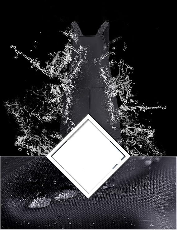 Zimowe spodnie narciarskie z szeklami czarne - obrazek 5