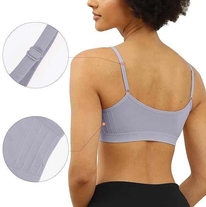 Damski biustonosz sportowy fitness 3PAK. Rozmiar L - obrazek 4