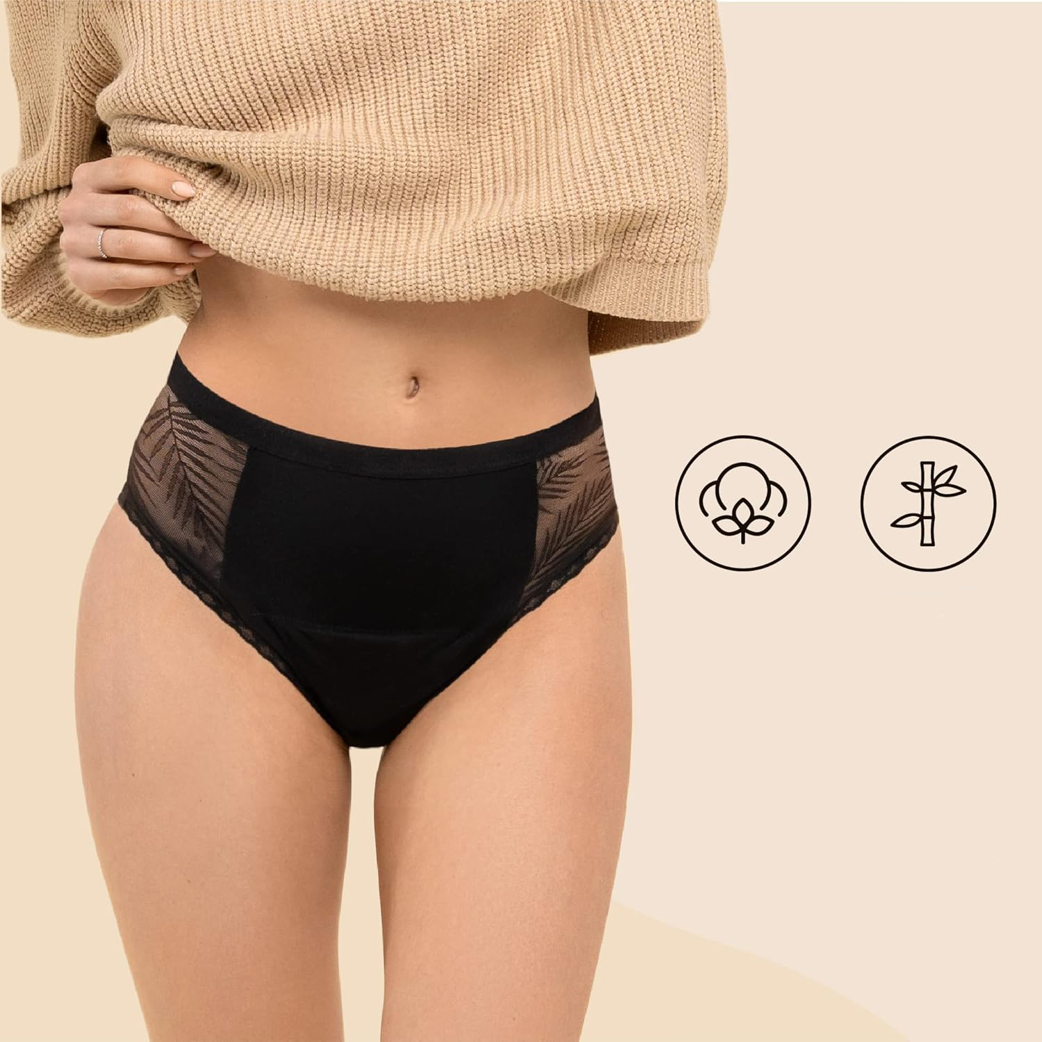 Bielizna damska 3PAK majtki odporne na przecieki L - obrazek 6