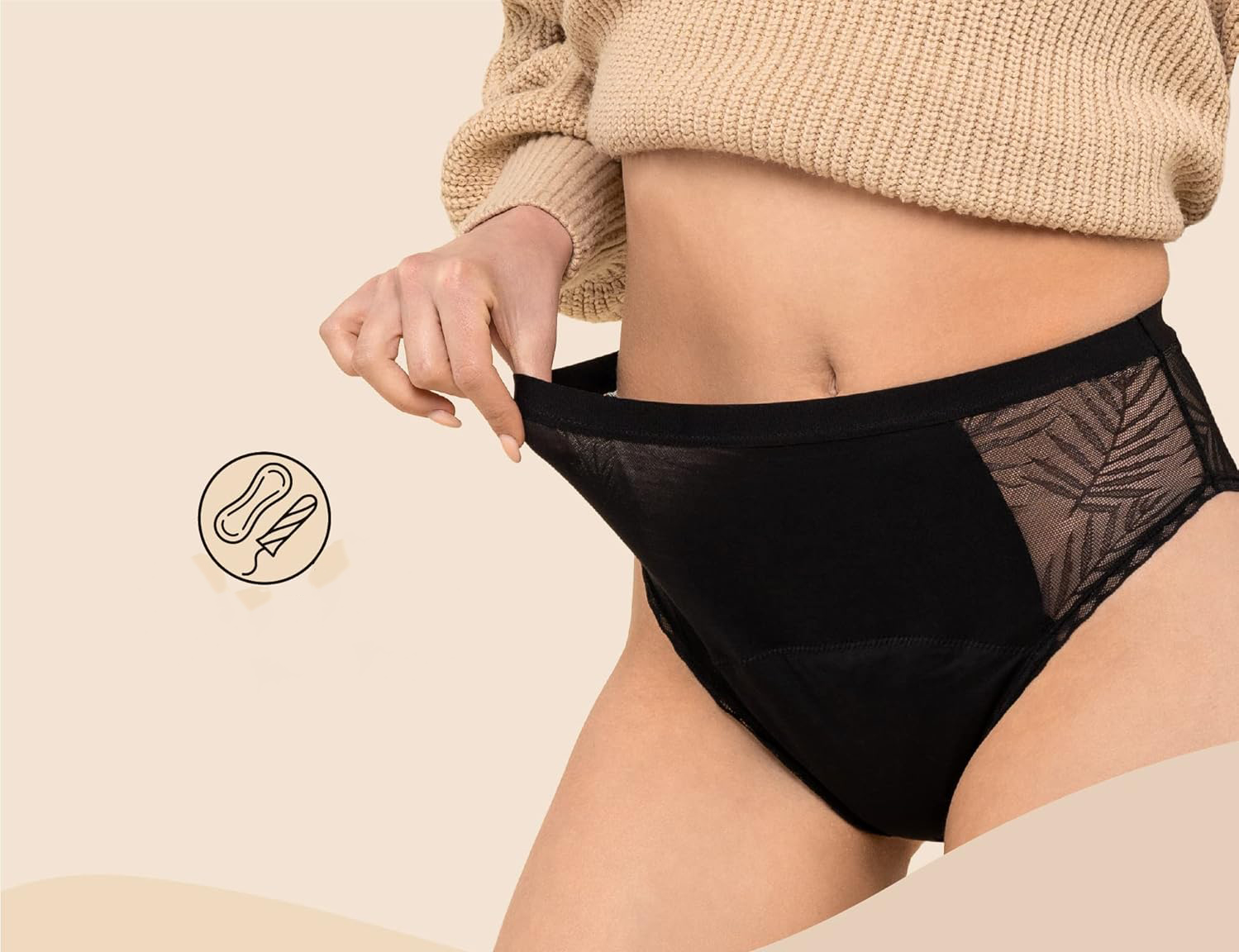 Bielizna damska 3PAK majtki odporne na przecieki L - obrazek 4