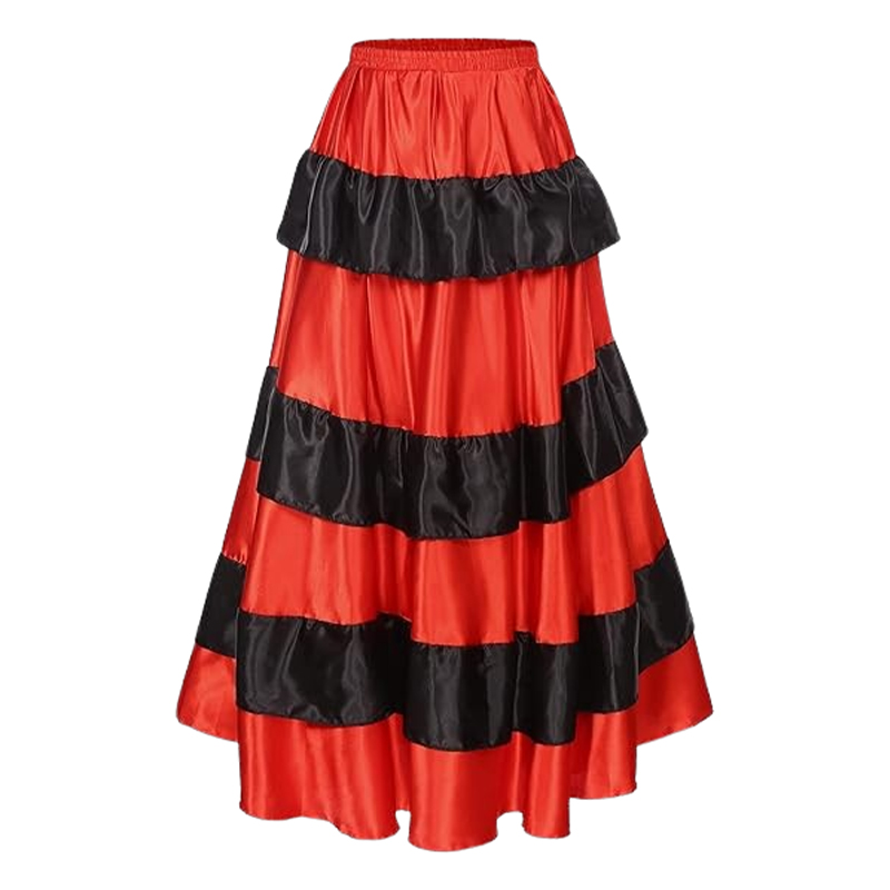 Spódnica satynowa do tańca długa