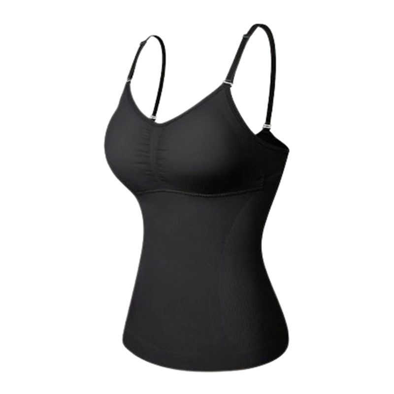 Damski modelujący podkoszulek na ramiączkach czarny 2XL