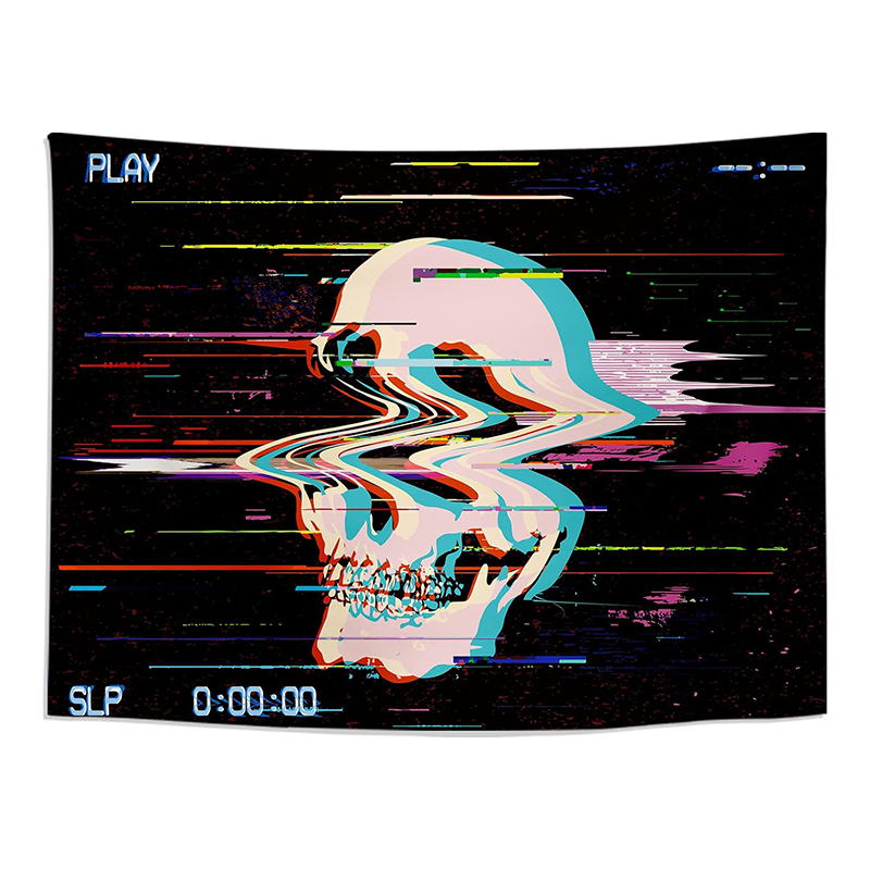 Gobelin ścienny Czaszka wiszący dekoracyjny materiał 130x150 cm