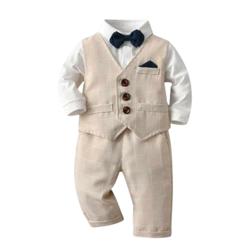 Elegancki chłopięcy komplet 3-częściowy