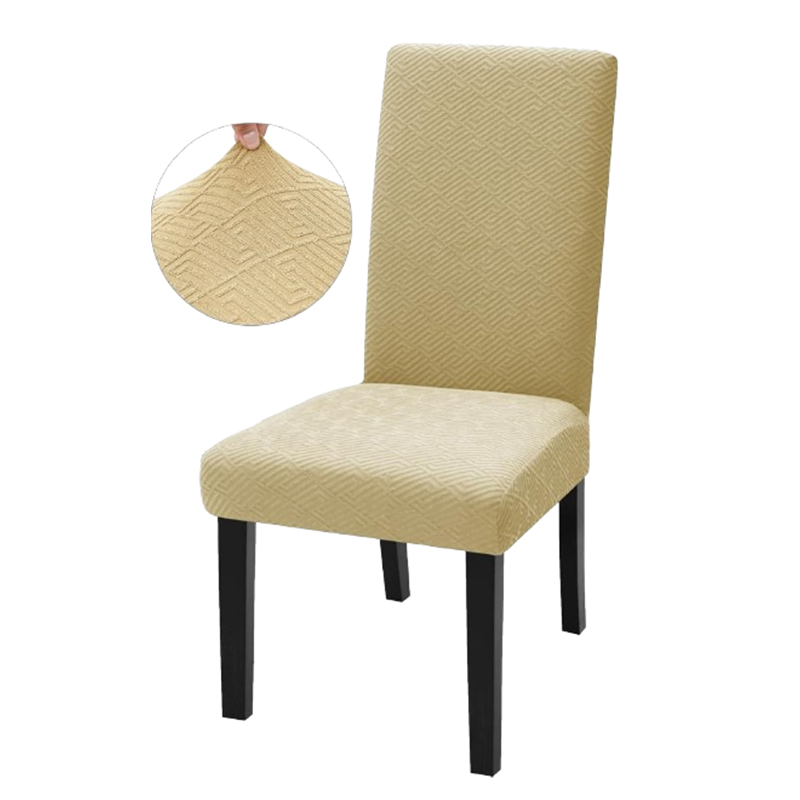 Wzorzysty zestaw elastycznych pokrowców na krzesło 4szt