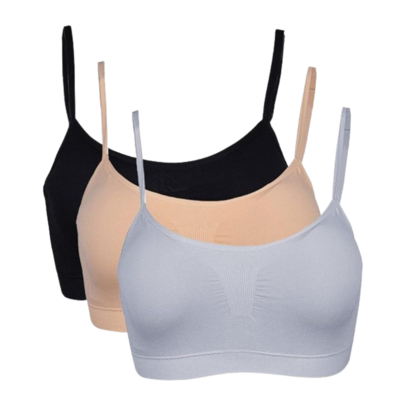 Damski biustonosz sportowy fitness 3PAK. Rozmiar L