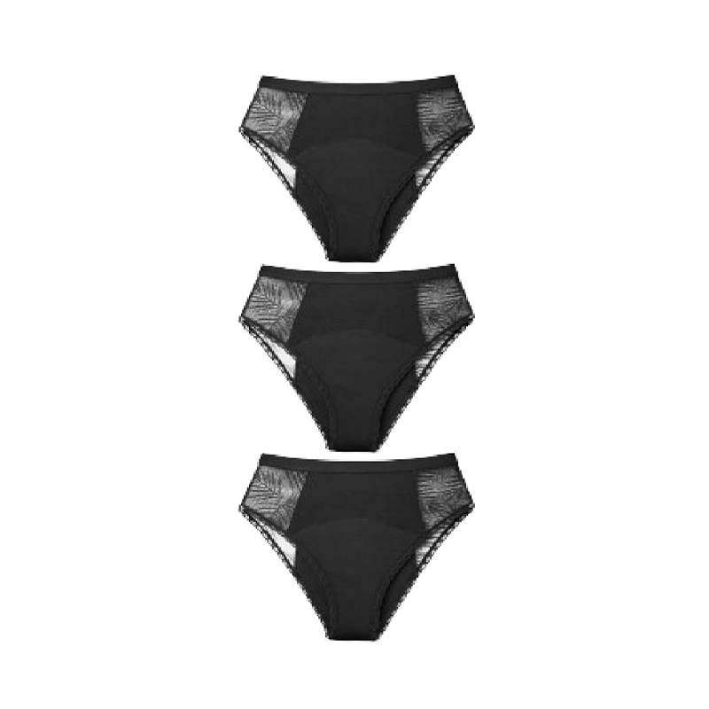 Bielizna damska 3PAK majtki odporne na przecieki L