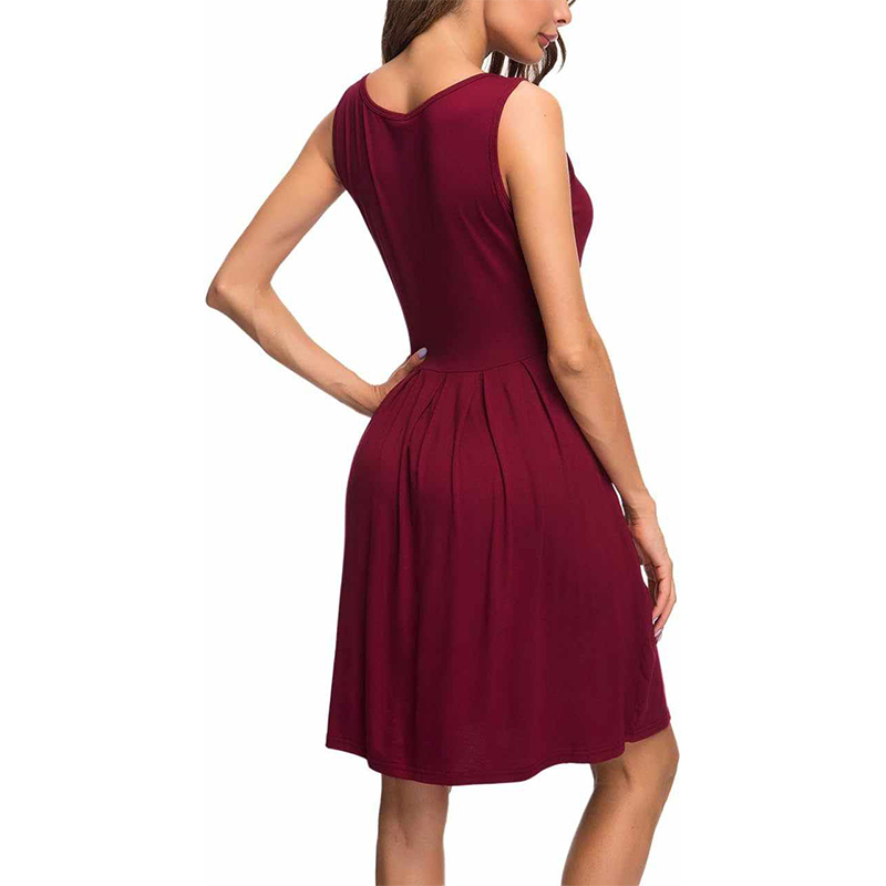 SUKIENKA DAMSKA PLISOWANA Z KIESZENIAMI S - obrazek 2