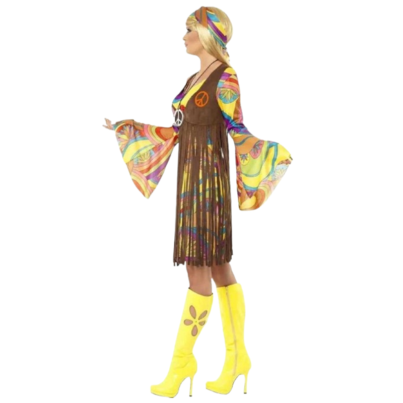 Strój Hipiski Przebranie Hippi Kostium Lat 60-70 r.L - obrazek 3
