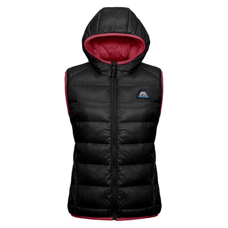 Damska puchowa kamizelka z kapturem rozmiar XS/S - obrazek 2