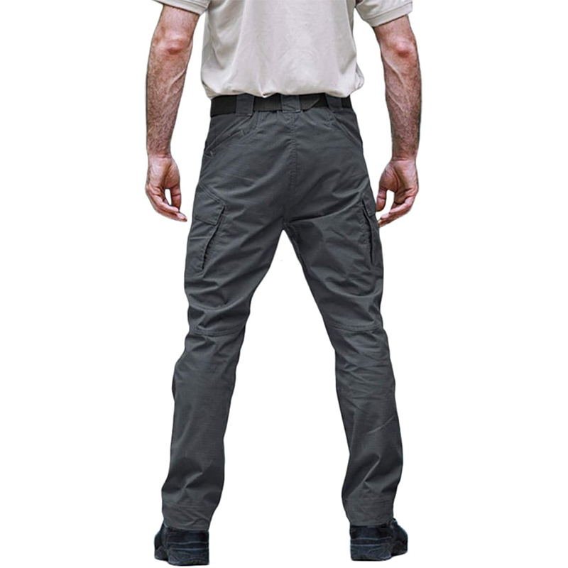 Oddychające męskie spodnie trekkingowe szare - obrazek 2