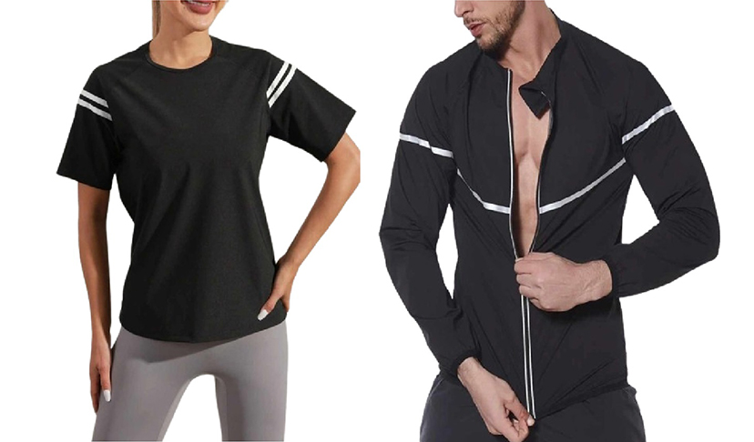 Treningowy sportowy komplet koszulka + kurtka - obrazek 2