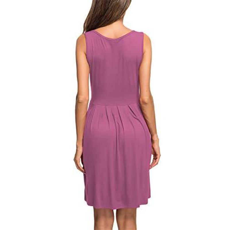 SUKIENKA DAMSKA PLISOWANA Z KIESZENIAMI - obrazek 3