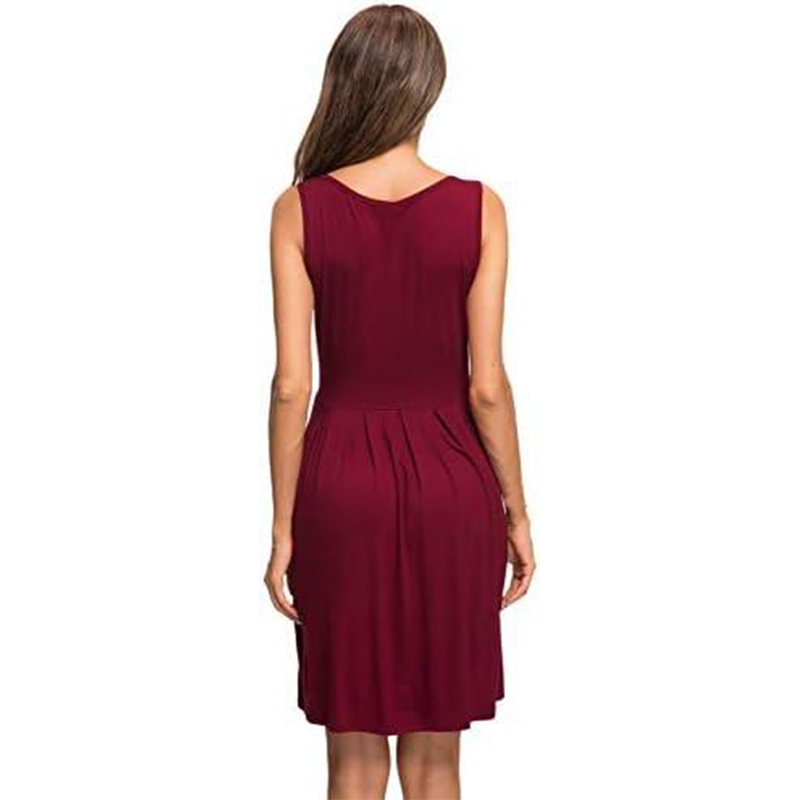 SUKIENKA DAMSKA PLISOWANA Z KIESZENIAMI S - obrazek 3