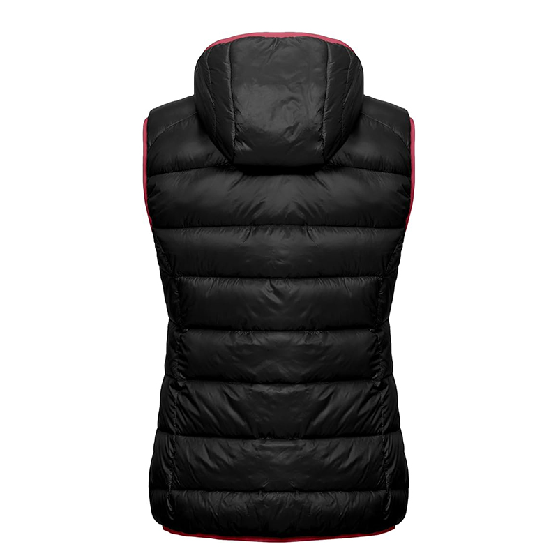 Damska puchowa kamizelka z kapturem rozmiar XS/S - obrazek 3