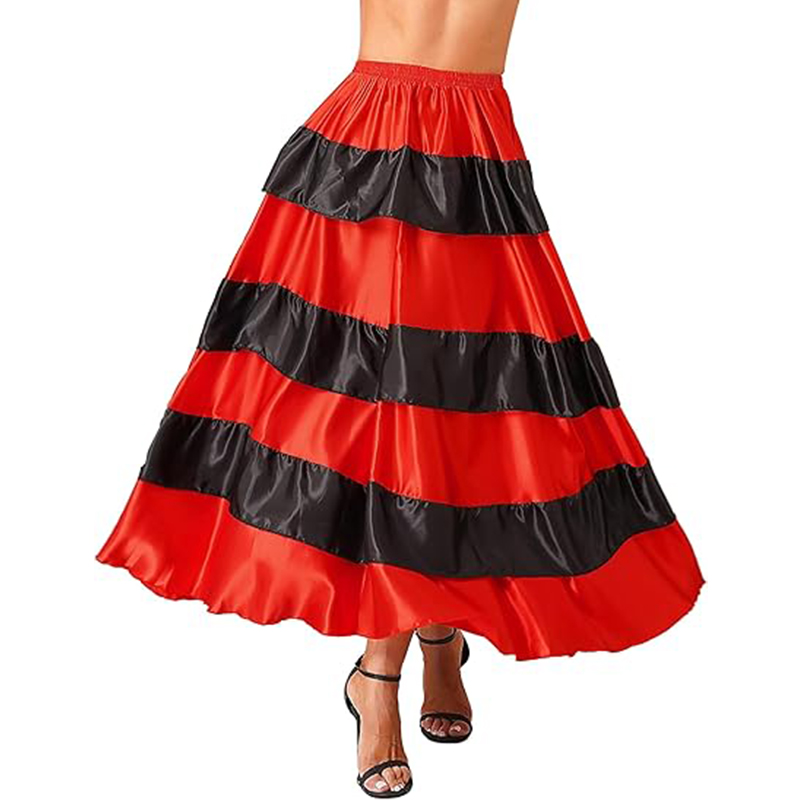 Spódnica satynowa do tańca długa - obrazek 3