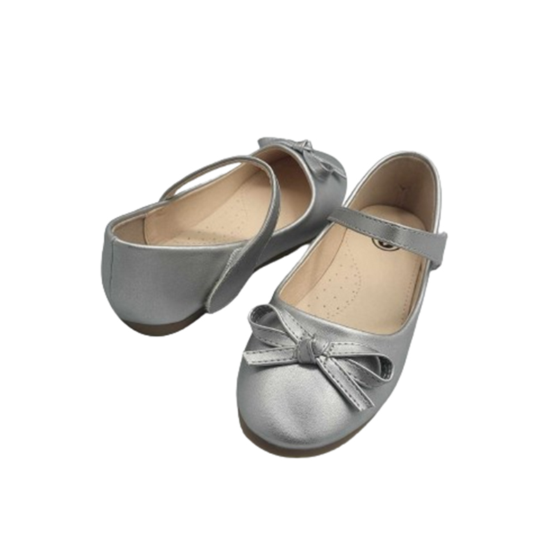 Balerinki dziewczęce srebrne rozmiar 31 - obrazek 4