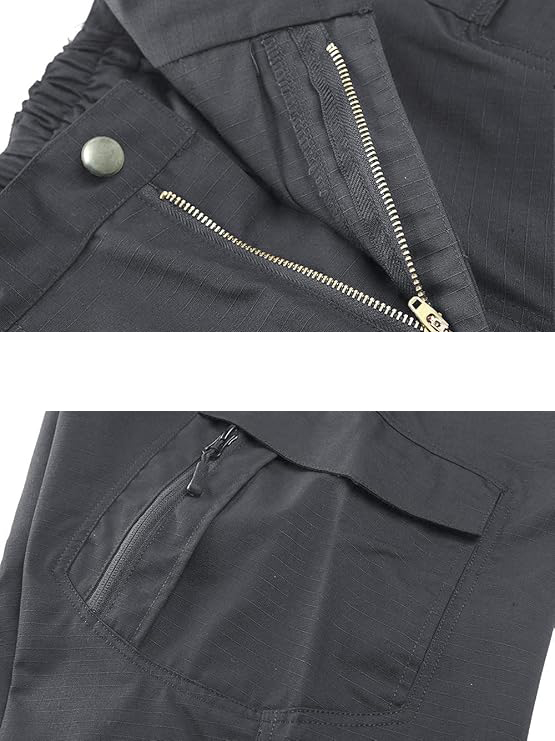 Oddychające męskie spodnie trekkingowe szare - obrazek 7