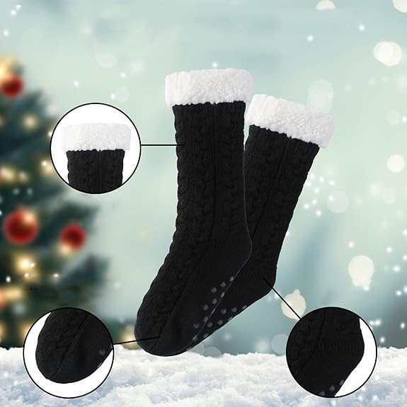 Ocieplane zimowe skarpety antypoślizgowe 2PAK r.35-41 - obrazek 7