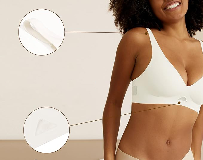 Biustonosz bezszwowy biały rozmiar M - obrazek 6