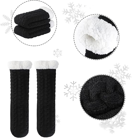 Ocieplane zimowe skarpety antypoślizgowe 2PAK r.35-41 - obrazek 5