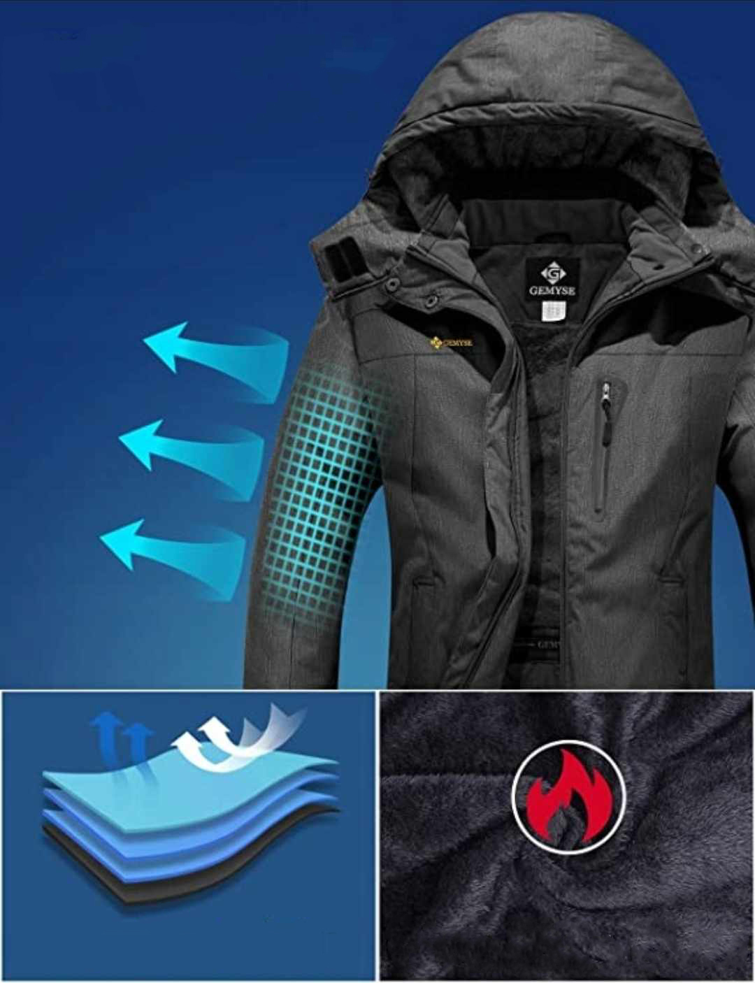 Ocieplana kurtka narciarska damska rozmiar M - obrazek 4