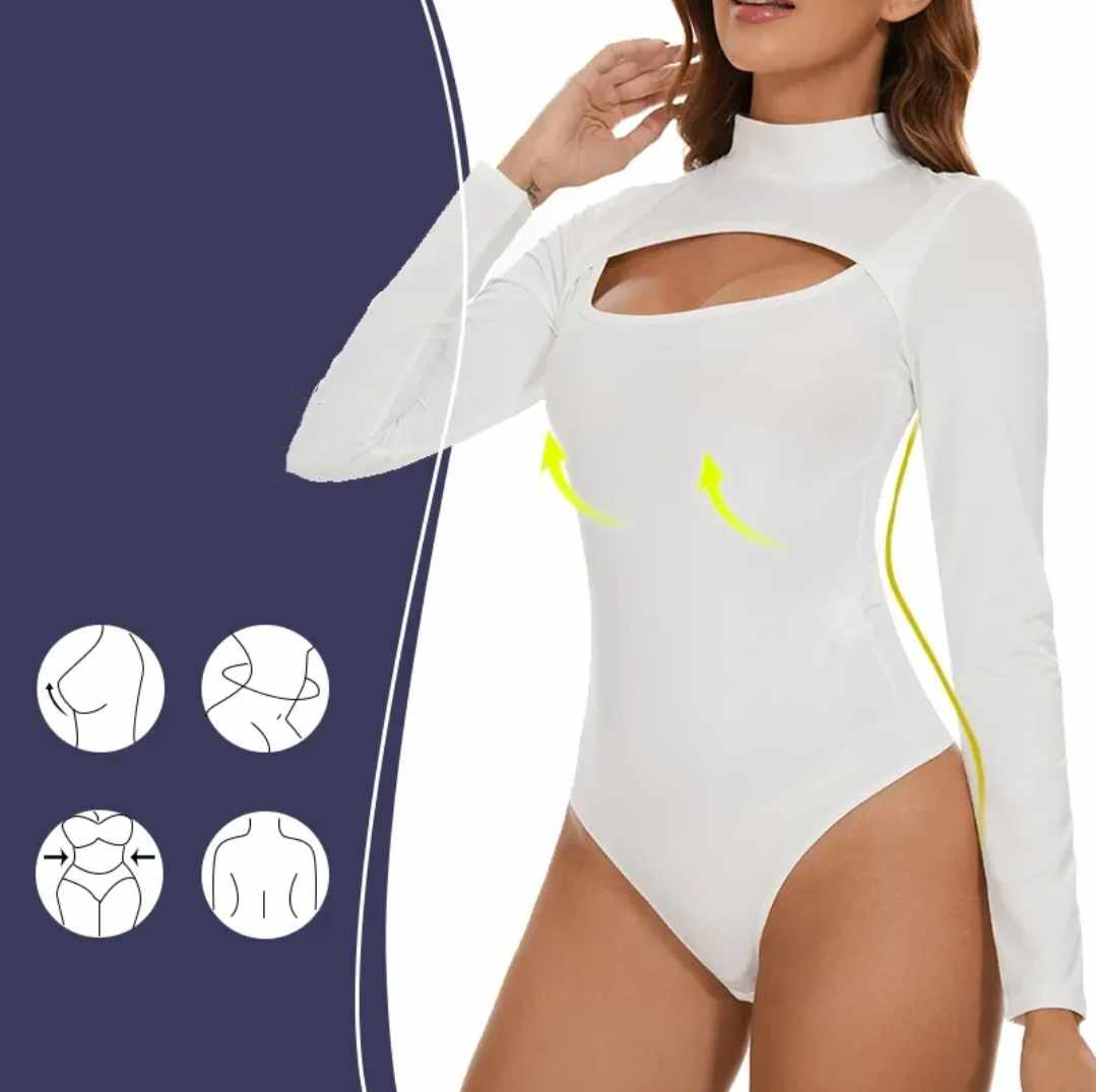 Damskie body czarne z wycięciem r. L - obrazek 8