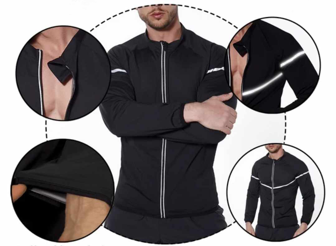 Treningowy sportowy komplet koszulka + kurtka - obrazek 8