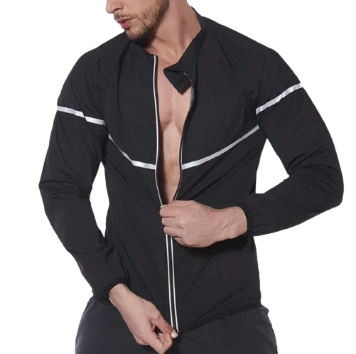 Treningowy sportowy komplet koszulka + kurtka