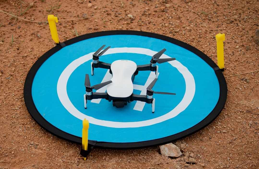 Dwustronne lądowisko dla drona 73cm mata odblask - obrazek 5