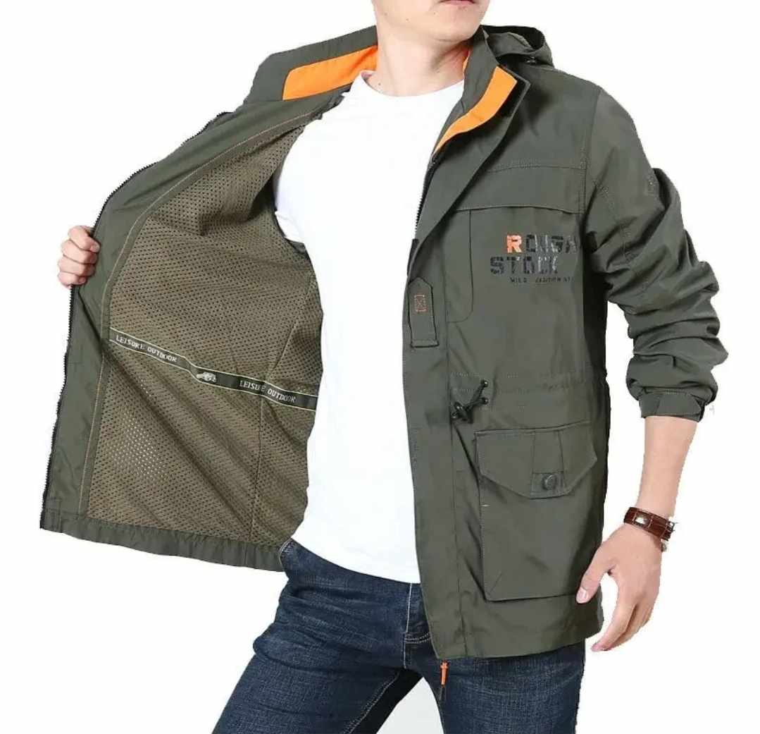 Kurtka trekkingowa wiosenno-jesienna bordowa L - obrazek 7