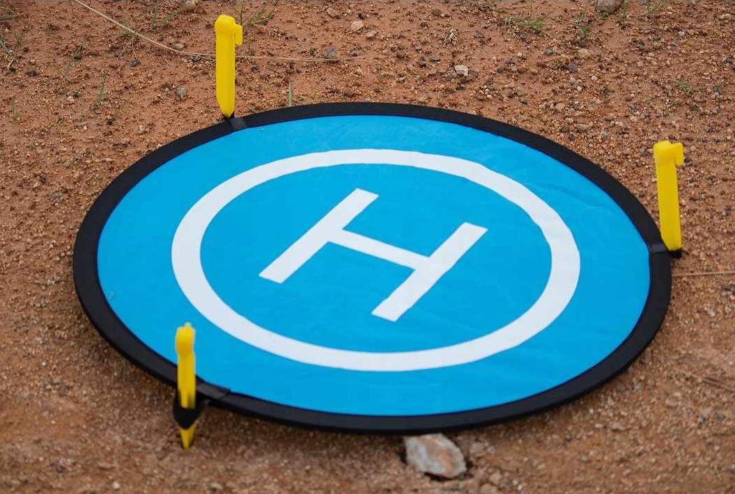 Dwustronne lądowisko dla drona 73cm mata odblask - obrazek 4