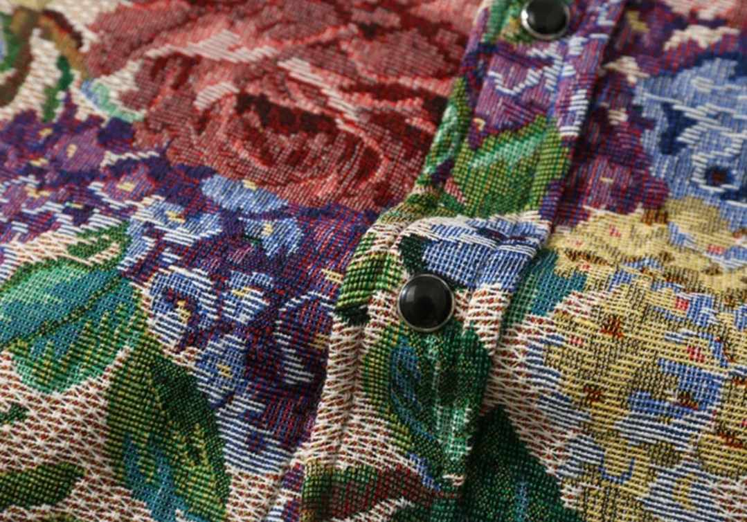 Koszula stylowa w kwiaty - obrazek 4