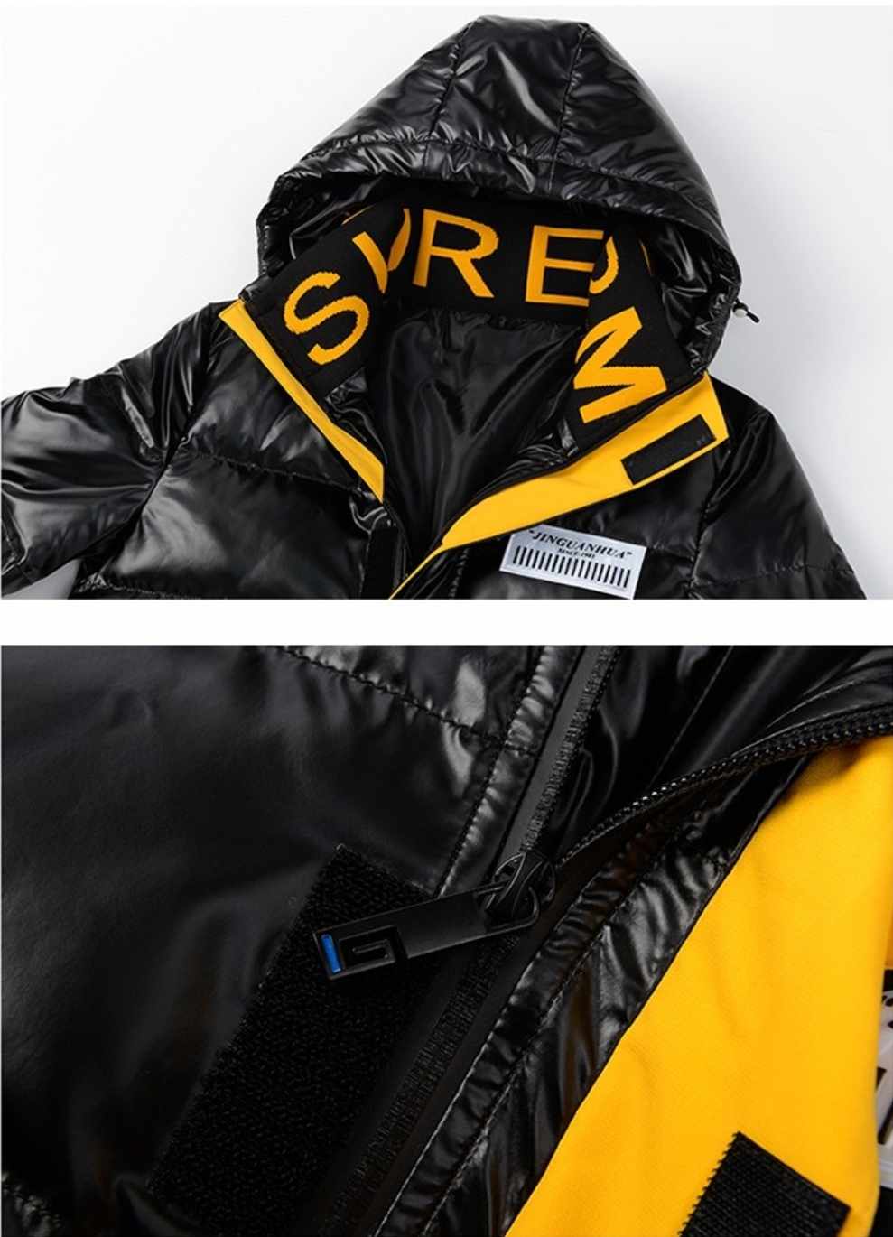 Męska puchowa kurtka z kapturem - obrazek 6