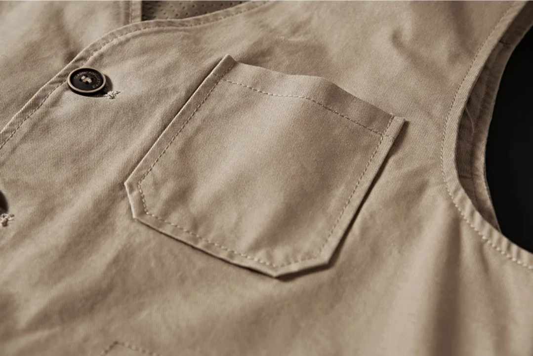 Bawełniana męska kamizelka rozmiar XL - obrazek 3