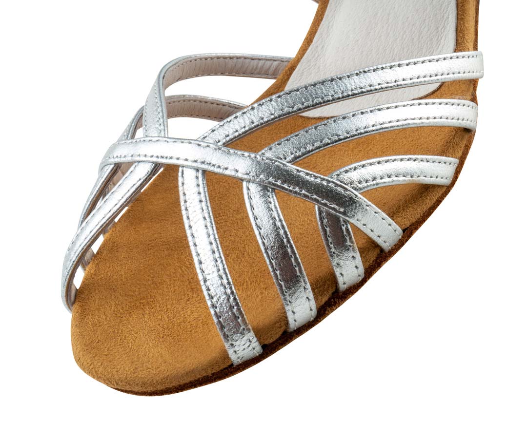 Damskie buty do tańca srebrne - obrazek 3