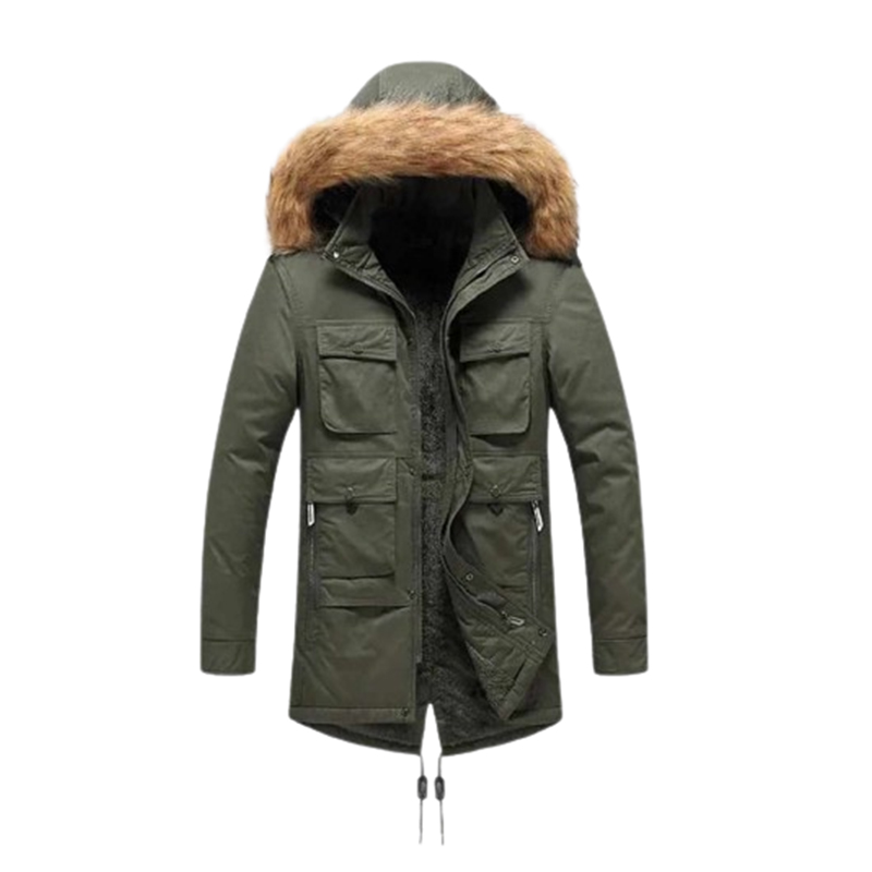 Męska ocieplana parka zimowa rozmiar S