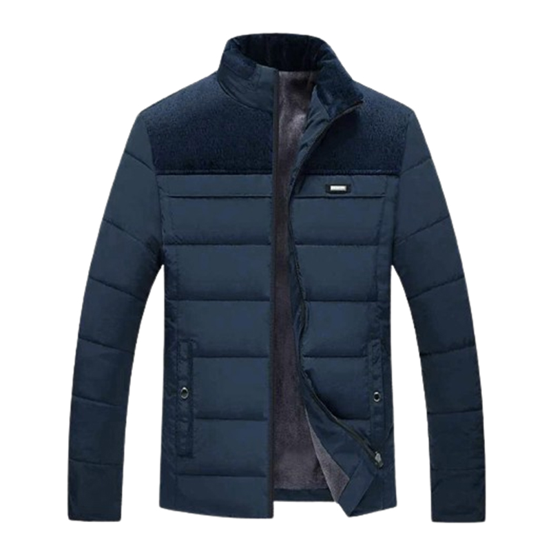 Męska granatowa kurtka ze stójką