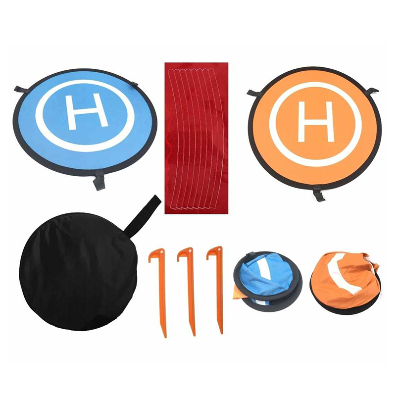 Dwustronne lądowisko dla drona 73cm mata odblask