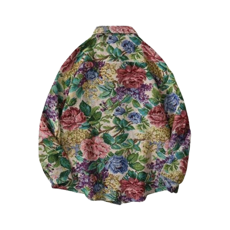 Koszula stylowa w kwiaty - obrazek 2