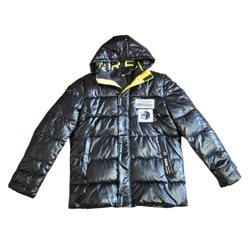 Męska puchowa kurtka z kapturem - obrazek 2