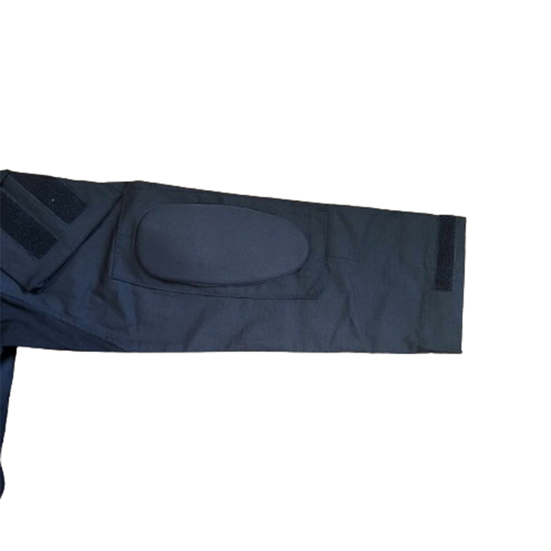 Męska taktyczna czarna koszulka z ochraniaczami na łokcie XL - obrazek 3