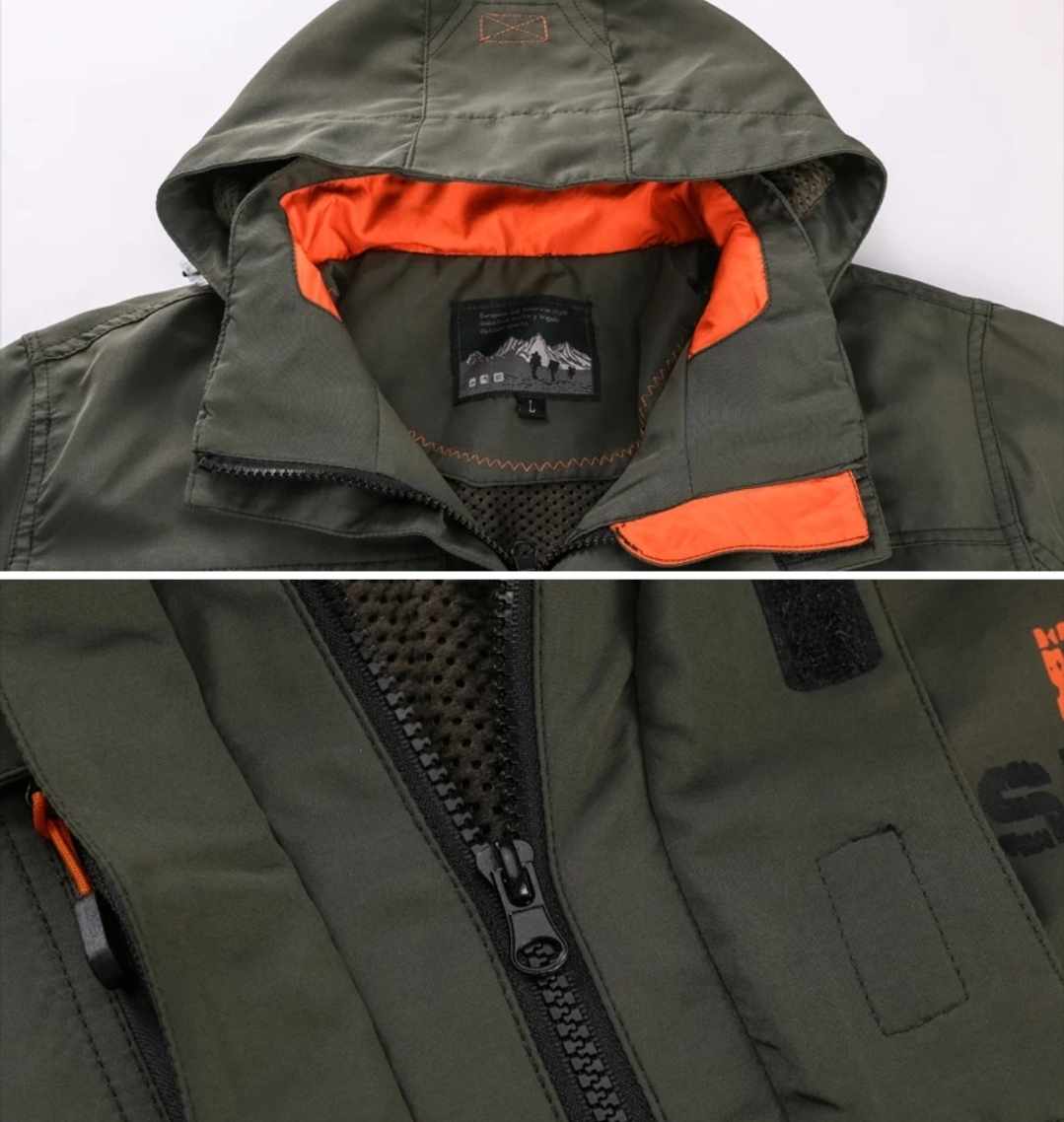 Kurtka trekkingowa wiosenno-jesienna bordowa L - obrazek 3