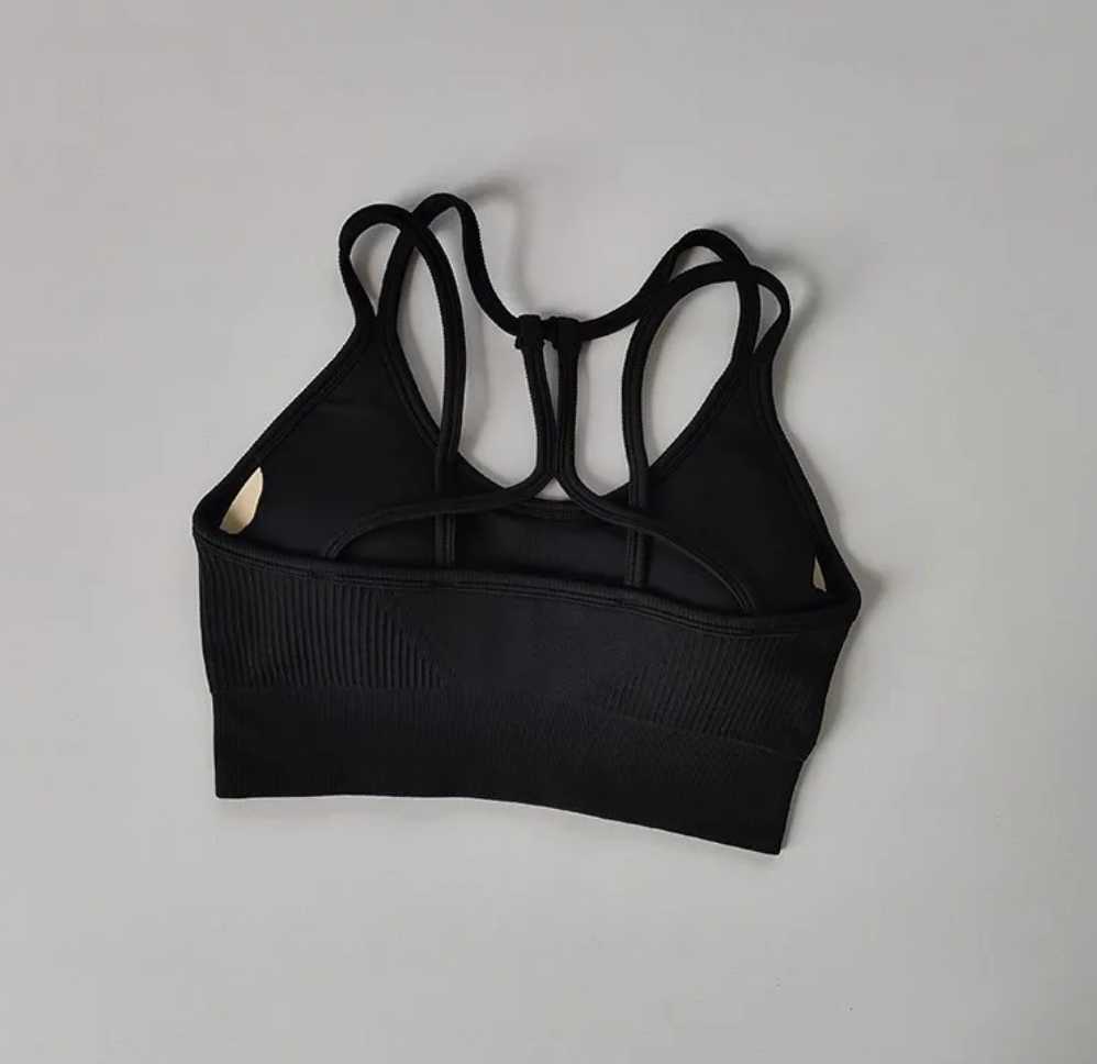 Top sportowy czarny biustonosz M - obrazek 3