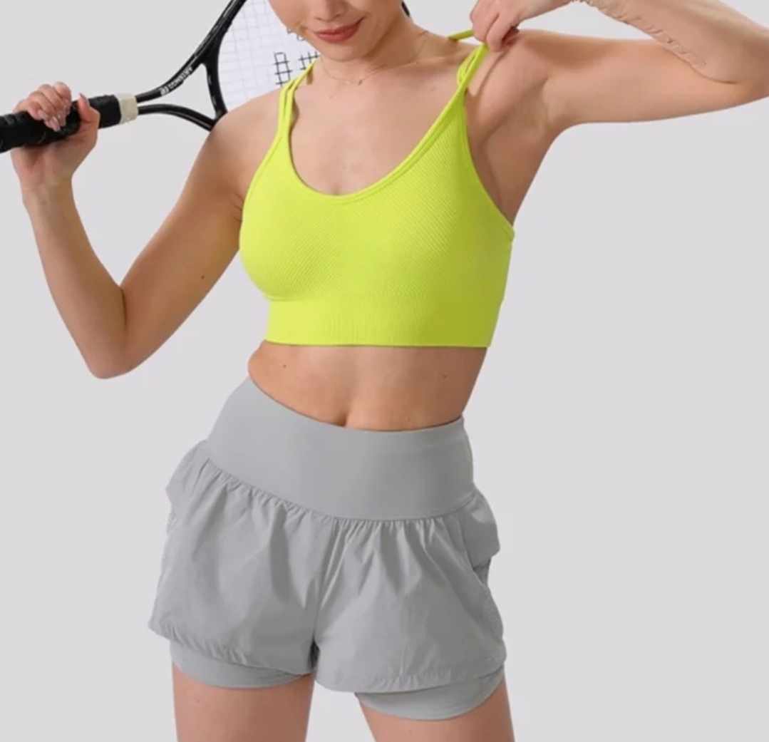 Top sportowy żółty biustonosz M - obrazek 6