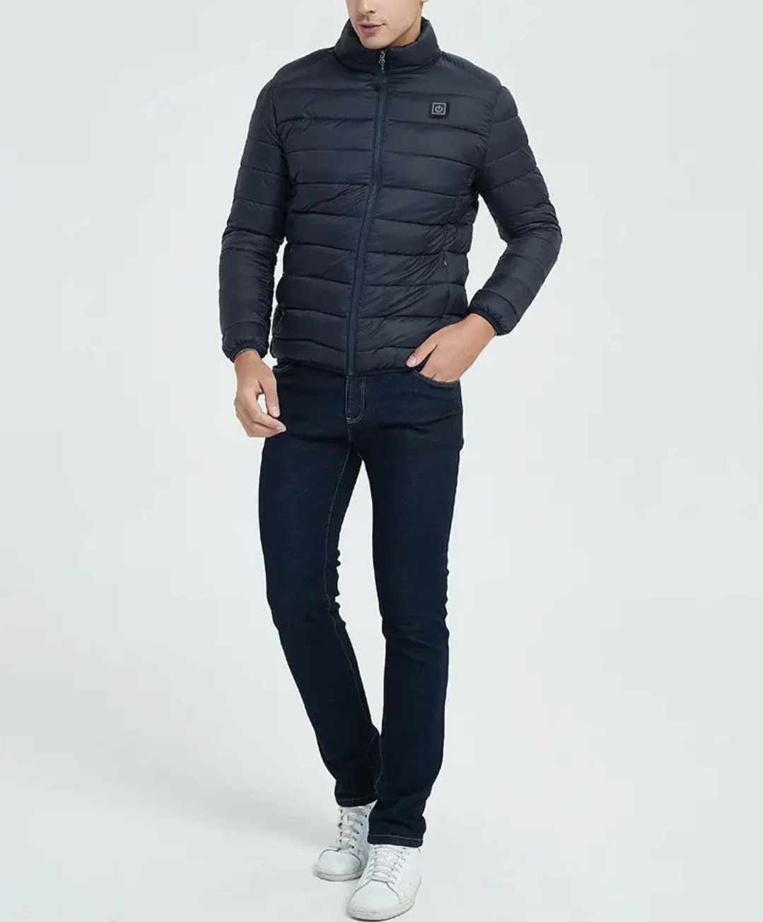 Granatowa kurtka podgrzewana na USB - obrazek 7