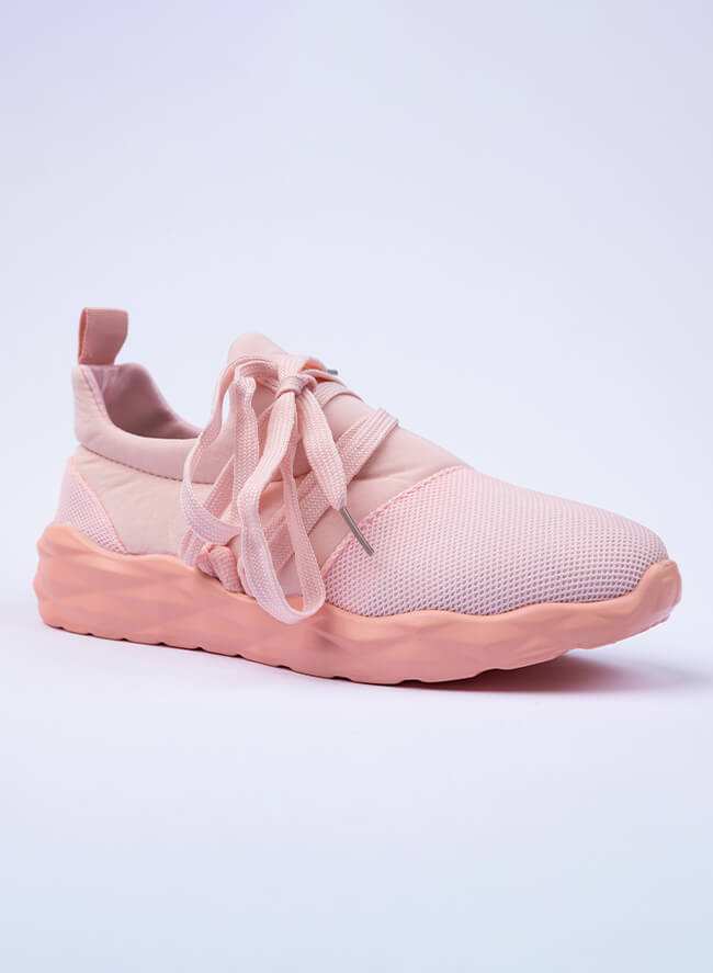 Damskie sportowe buty różowe - obrazek 3