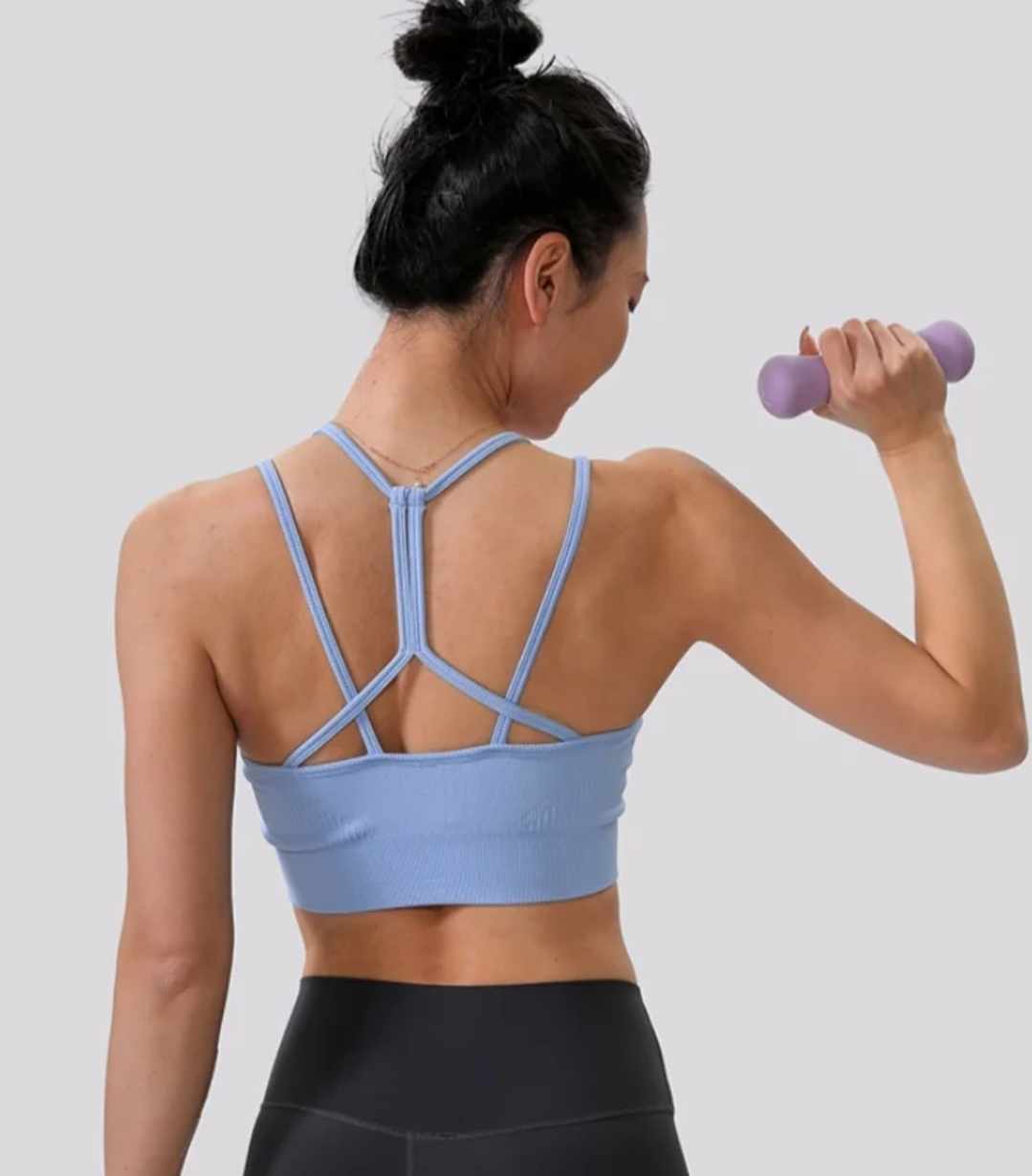 Top sportowy czarny biustonosz M - obrazek 7